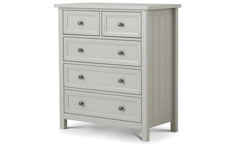 MAI003 3 + 2 Drawer Chest - Dove Grey
