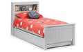 MAI013 Bookcase Bed 90Cm - Dove Grey
