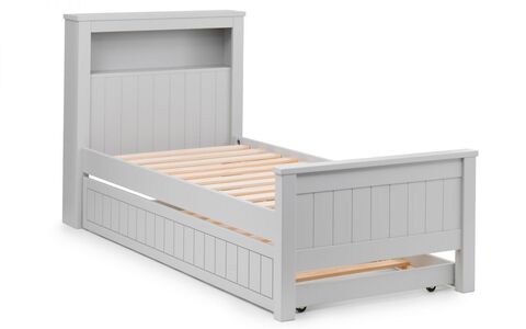Bookcase Bed 90Cm - Dove Grey
