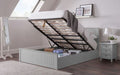 MAI018 Ottoman Bed 150Cm - Dove Grey
