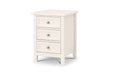 MAI101 3 Drawer Bedside - Surf White