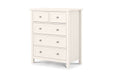 MAI103 3 + 2 Drawer Chest - Surf White