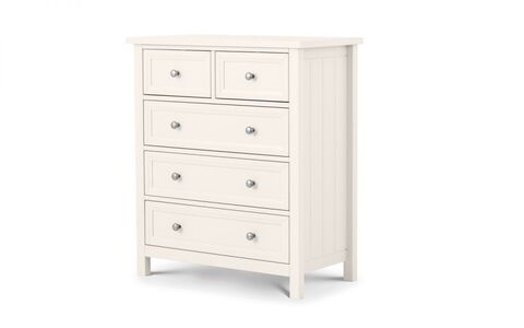 MAI103 3 + 2 Drawer Chest - Surf White