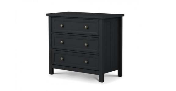 MAI152 3 Drawer Wide Chest - Anthracite