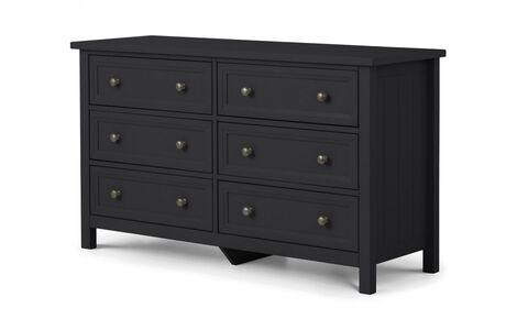 MAI155 6 Drawer Wide Chest - Anthracite