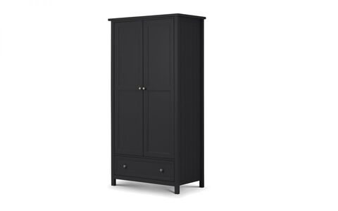 MAI156 2 Door Combination Wardrobe - Anthracite