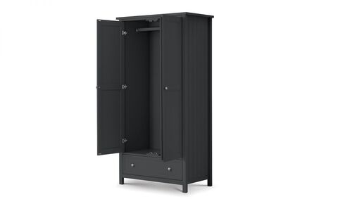 2 Door Combination Wardrobe - Anthracite