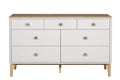 Mal-413-OK Wide Chest 7 Drawers