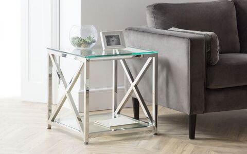 Lamp Table - Silver