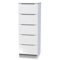 MIL003 5 Drawer Bedside