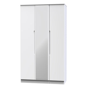MIL147 Tall Triple Mirror Wardrobe