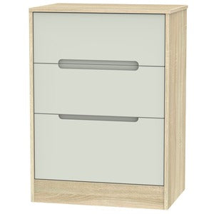 MON013 3 Drawer Deep Midi Chest