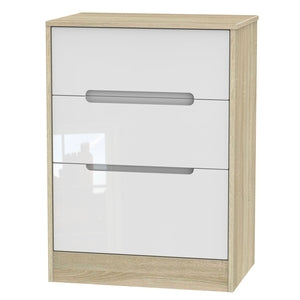 MON013 3 Drawer Deep Midi Chest