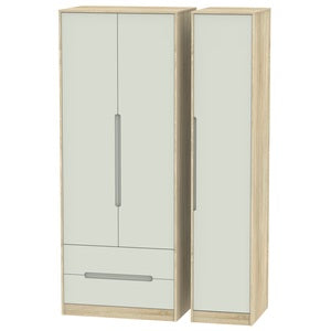MON141 Tall Triple 2 Drawer Robe