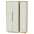 MON160 Tall Triple Plain + Drawer Robe