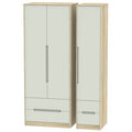 MON161 Tall Triple 2 Drawer + Drawer Robe