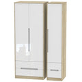 MON161 Tall Triple 2 Drawer + Drawer Robe