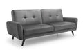 MON524 Sofabed In Dark Grey Velvet