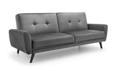 MON524 Sofabed In Dark Grey Velvet