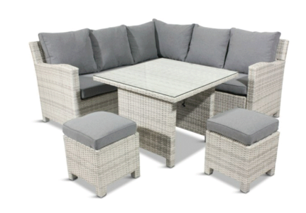 Compact Corner Fixed Dining Set 3030