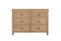 Mar-413-NL Dressing Chest 6 Drawer - Natural Oak