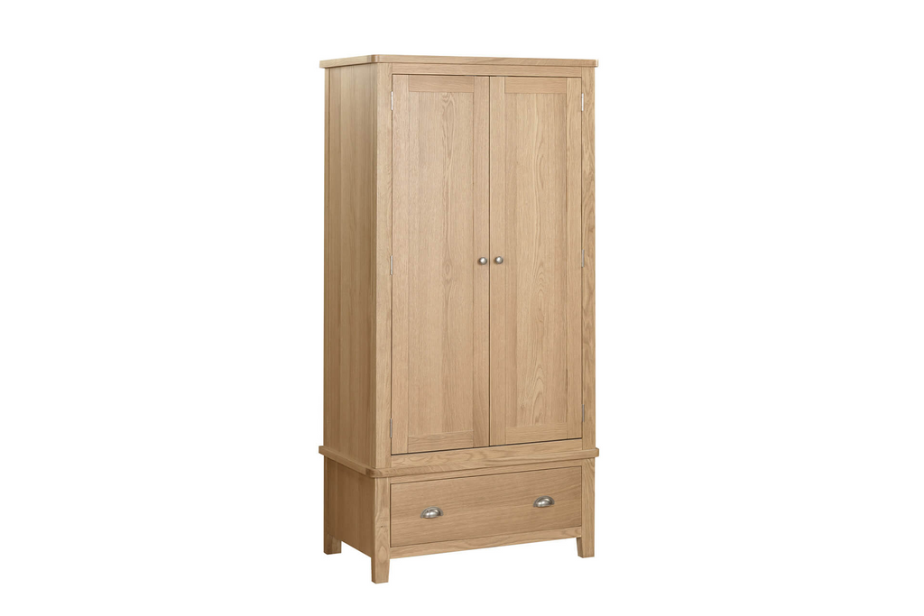 Mar-422-NL Wardrobe 2 Door - Natural Oak