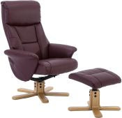 Swivel Recliner - Faux Leather