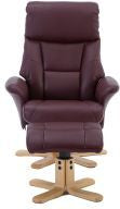 Swivel Recliner - Faux Leather