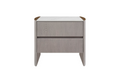 Mdo-410-GE Bedside Table 2 Drawer - Washed Oak