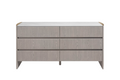 Mdo-413-GE Dressing Chest 6 Drawer - Washed Oak