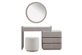 Mdo-416-GE Dressing Table with Chest 5 Drawer - Washed Oak