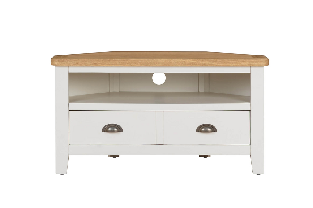 Mlr-014-CM TV Unit Corner 900 - Cashmere