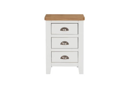 Mlr-410-CM Bedside Table 3 Drawer - Cashmere