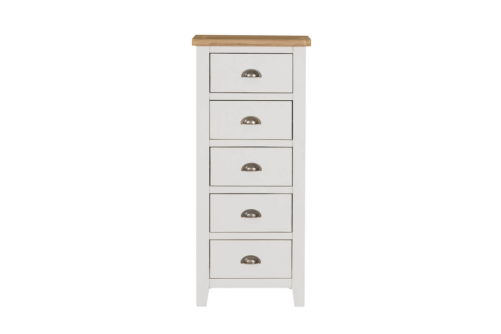 Mlr-411-CM Narrow Chest 5 Drawer - Cashmere