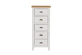 Mlr-411-CM Narrow Chest 5 Drawer - Cashmere