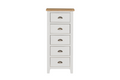Mlr-411-CM Narrow Chest 5 Drawer - Cashmere