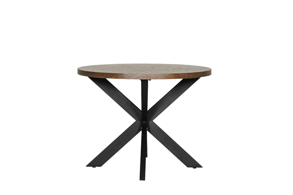 Nat-100-SM Dining Table Round 1000 - Smoked Oak