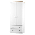 NOR061 2 Drawer Double Wardrobe