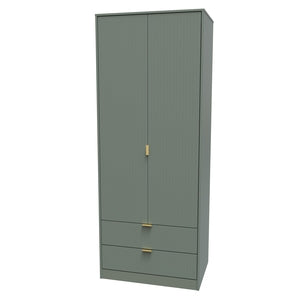 081 Tall 2ft 6in 2 Drawer Robe