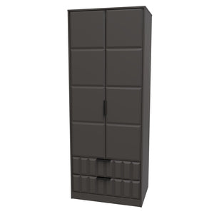 081 Tall 2ft 6in 2 Drawer Robe