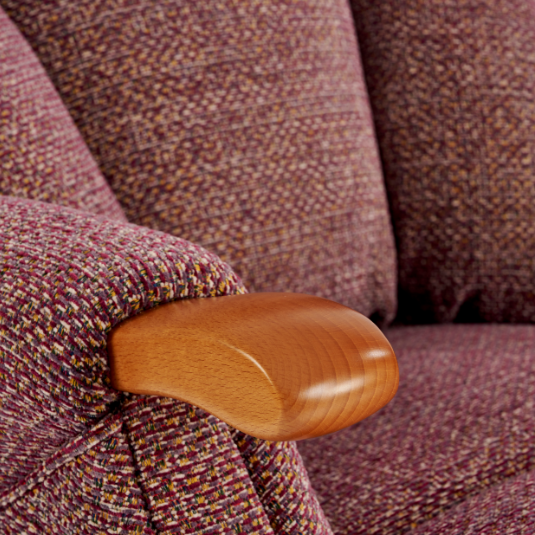 Standard Single Motor Recliner With Headrest & Lumbar - Natural