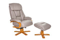 Swivel Recliner - Leather/Match