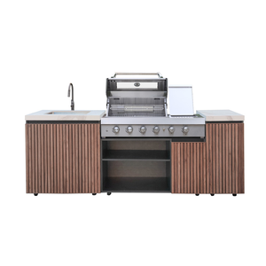 2.5m Outdoor Kitchen - 5 Year Warranty Grill Fridge Sink