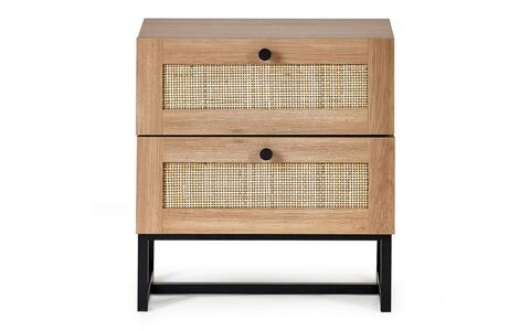 2 Drawer Bedside - Oak