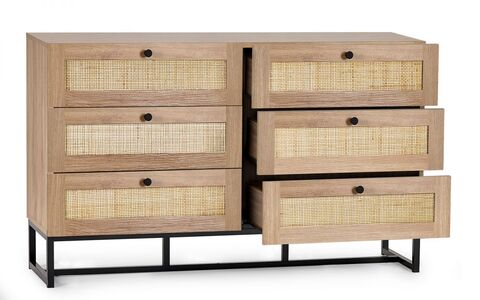 6 Drawer Chest - Oak