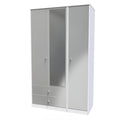 PAD142 Tall Triple 2 Drawer Mirror Robe