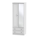 PEM082 Tall 2ft6in 2 Drawer Mirror Robe