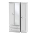 PEM142 Tall Triple 2 Drawer Mirror Robe
