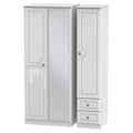 PEM157 Triple Mirror + Drawer Robe