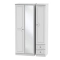 PEM167 Tall Triple Mirror + Drawer Robe